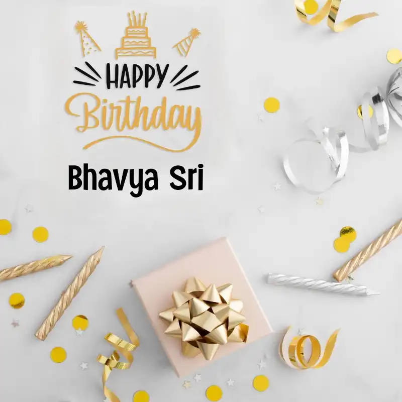 Happy Birthday Bhavya Sri Golden Assortment Card